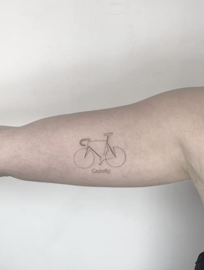 Little Bicycle Tattoo - TattManiaTattMania