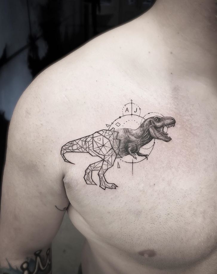 A cool little TRex tattoo  rDinosaurs