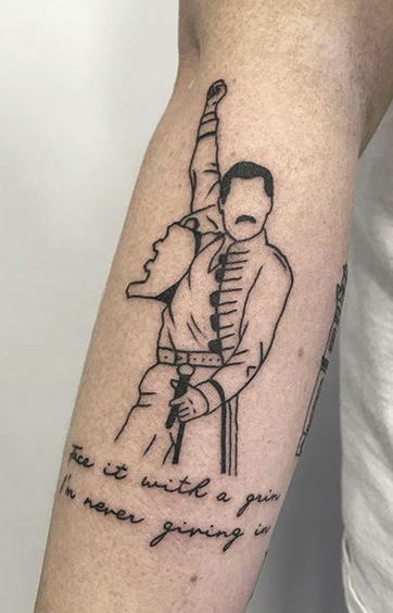 12 Showstopping Freddie Mercury Tattoos  Tattoodo